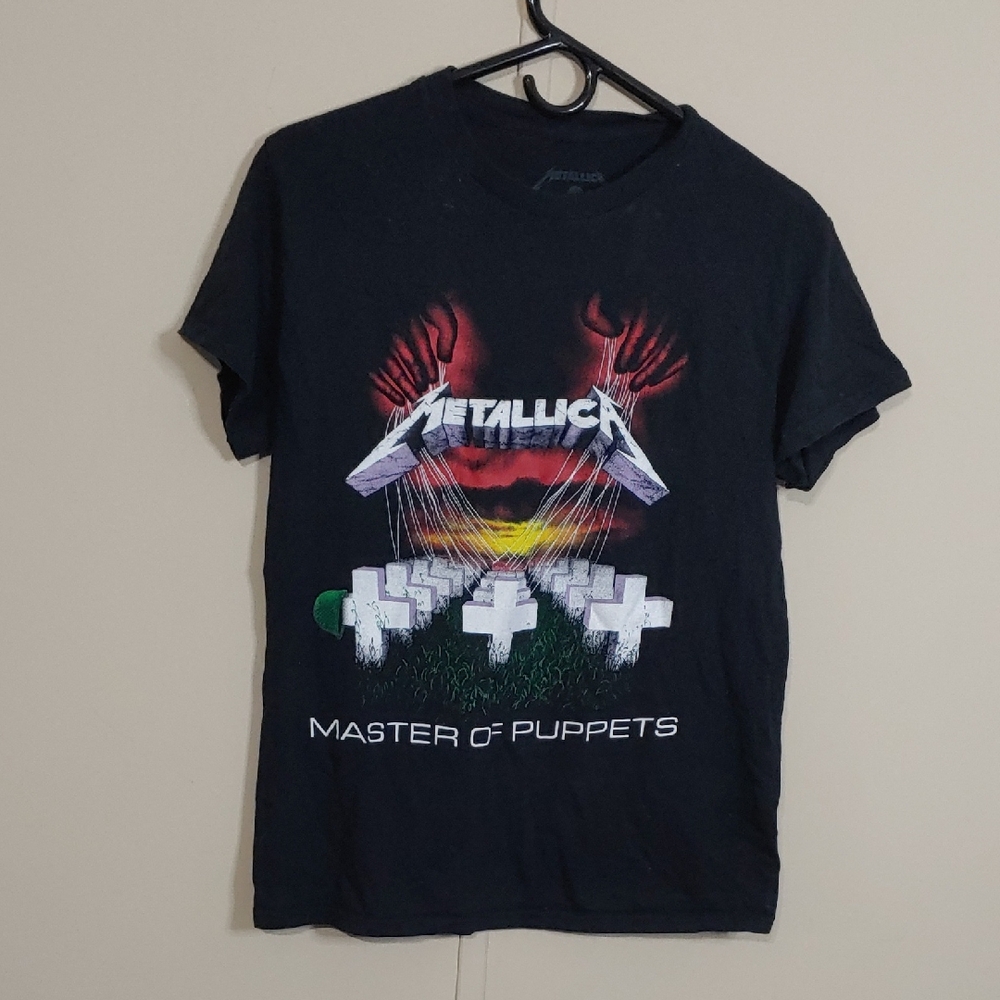 Metallica Master of Puppets T Shirt Black Unisex Size S